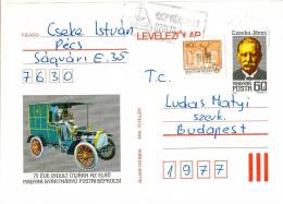 HUNGARY - 1981.Postal Stationery - Janos Csonka And His Postal Automobile USED 2.!!!Cat.No.299. - Postal Stationery