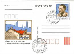 HUNGARY - 1981.Postal Stationery - Endre Gelléri Andor,anti-fascist Martyr FDC!!!Cat.No.300. - Postal Stationery