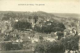 68 CPA  Altkirch 3 C Vue Generale (dos Carte Officielle Concours Regional 1926 Gymnastique ?) Fontaine, Rue Rogenberg - Altkirch