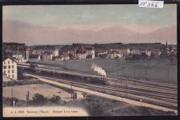 Delcampe - Lausanne - Renens : Le Départ D'un Train - Locomotive à Vapeur - Avec La Gare ; Colorisée D'époque (11´066) - Renens