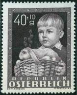 AUSTRIA  - CHILDREN - RABBIT  - 1949 - *MLH - Rabbits