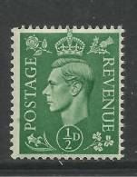 GB 1937 - 47 KGV1 1/2d PALE GREEN UMM STAMP SG 485.. ( D723 ) - Ungebraucht