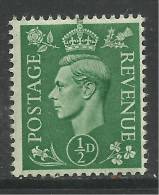 GB 1937 - 47 KGV1 1/2d PALE GREEN UMM STAMP SG 485.. ( D719 ) - Neufs