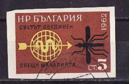 28-343 // BG - 1962  KAMPF GEGEN MALARIA  Mi  1308 B O - Used Stamps
