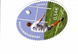 PAP : PSEUDO PAP COUPE DU MONDE DE RUGBY Timbre Ovale "TRANSFORMATION" Avec Mention "Affranchir Ici" Format OVALE - Pseudo-officiële  Postwaardestukken