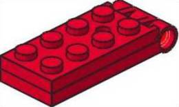 Lego 3149 Hinge Plate 2 X 5  Complet 3149c01 Rouge - Lego System
