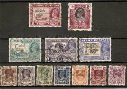 BURMA 1947 INTERIM BURMESE GOVERNMENT SET TO 1R SG 68/79 FINE USED Cat £15.90 - Burma (...-1947)