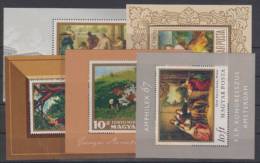 Hungary 5 Mini Sheets Art MNH ** - Usado