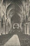 (170) Very Old Postcard - Carte Ancienne -  UK - Exeter Cathedral - Exeter