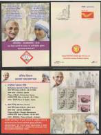 India 2012  Ahimsapex  Mahatma Gandhi  Mother Teresa  Stamp Booklet  # 44564 Inde Indien - Mahatma Gandhi