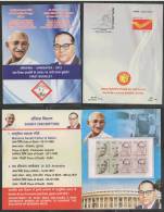 India 2012  Ahimsapex  Mahatma Gandhi  Dr B.R. Ambedkar  Stamp Booklet  # 44563 Inde Indien - Mahatma Gandhi