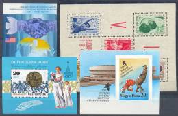 Hungary Sport 4 Mini Sheets MNH ** - Unused Stamps