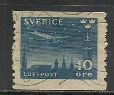 SWEDEN - 1930 - POSTE AERIENNE - Yvert # A4 - USED - Gebruikt