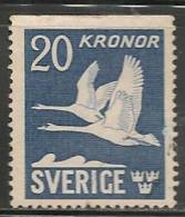 SWEDEN - 1936 - POSTE AERIENNE - FAUNA - BIRDS  - Yvert # A7a - USED - Usados