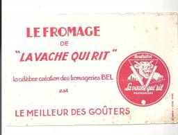 Buvard Le Fromage De La Vache Qui Rit "la Célèbre Création Des Fromageries BEL" - Leche