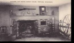 Wisconsin Portage Kitchen Old Indian Agency House Artvue - Other & Unclassified