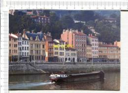 PENICHE Sur  Le Rhône -  Lyon - Quai De La Pêcherie - Hausboote