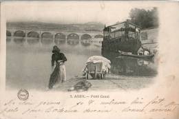 47...LOT ET GARONNE.....AGEN..........LAVANDIERE....PONT CANAL..... EC R ITE.. ‹(•¿• )› - Agen