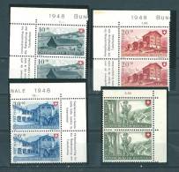Suisse:  457/ 460 **  (2x) - Unused Stamps