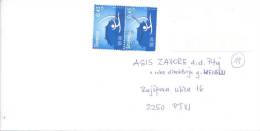 Slovenia  2008; Olympic Games Beijing China; 2 Stamps; Used Registered Cover - Summer 2012: London