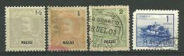 Macau #78,79,80 D.Carlos Mint And Used Stamps - L2995 - Nuevos