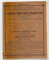 Cahiers Préparés D'écriture N°5 De La Librairie Armand Colin Complétement écrit Pas L'élève En 1914 - Book Covers