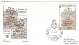 FDC  CAPITOLIUM - ANNO  1981 - PRO TERREMOTATI  - SMOM - S.M.O.M. SOVRANO MILITARE ORDINE DI MALTA) - Malta (la Orden De)