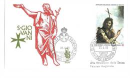 FDC  VENETIA - ANNO  1986 - SAN GIOVANNI  - SMOM - S.M.O.M. SOVRANO MILITARE ORDINE DI MALTA) - Malta (la Orden De)