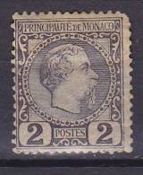 Monaco 1885 Mi. 2      2 (C) Fürst Charles III. MH* - Unused Stamps
