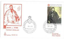FDC  CAPITOLIUM - ANNO  1986 - TIZIANO VECELLIO - SMOM - S.M.O.M. SOVRANO MILITARE ORDINE DI MALTA) - Malta (la Orden De)