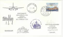 SUIZA CC  PRIMER VUELO ZURICH HELSINKI - Lettres & Documents