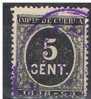 Sello 5 Cts Impuesto Guerra, VARIEDAD Impresion, Num 236 * - War Tax