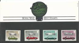 1982 British Motor Cars Set Of 4 Presentation Pack As Issued 13th October 1982 Great Value - Presentation Packs
