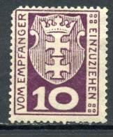 DANTZIG FREE STATE 1921 - Postage Due