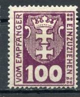 DANTZIG FREE STATE 1923 - Segnatasse