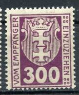 DANTZIG FREE STATE 1923 - Postage Due