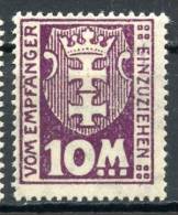 DANTZIG FREE STATE 1923 - Postage Due