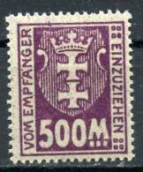 DANTZIG FREE STATE 1923 - Segnatasse