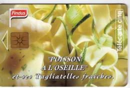 Télécarte  Alimentaire FINDUS  (Poisson  à  L´ Oseille) 5U  Vide  Gn 260 Cote Phonecote 2005:  5 € - 5 Eenheden