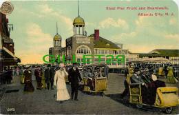 ATLANTIC CITY, NJ - ROLLING CHAIR ON THE BOARDWALK - STEEL PIER FRONT - - Atlantic City