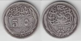 **** EGYPTE - EGYPT - 5 PIASTRES 1917 (1335) - ARGENT - SILVER **** EN ACHAT IMMEDIAT !!! - Egypt