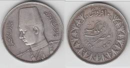 **** EGYPTE - EGYPT - 10 PIASTRES 1937 FAROUK - ARGENT - SILVER **** EN ACHAT IMMEDIAT - Egypte