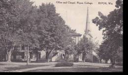 Wisconsin Ripon Office And Chapel Ripon College Albertype - Other & Unclassified