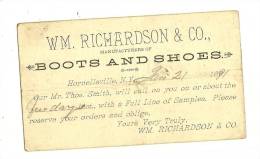 POSTAL CARD Entier Privé Obl.1891 Manufacturers WM.RICHADSON - 1860-1899 Regno Di Victoria