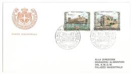 FDC   - ANNO  1972 - SEDI DELL'ORDINE   SMOM - S.M.O.M. SOVRANO MILITARE ORDINE DI MALTA) - Malta (la Orden De)