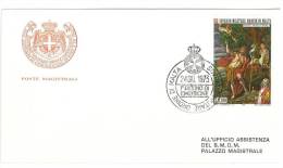 FDC   - ANNO  1973 - SAN GIOVANNI BATTISTA    SMOM - S.M.O.M. SOVRANO MILITARE ORDINE DI MALTA) - Malta (la Orden De)