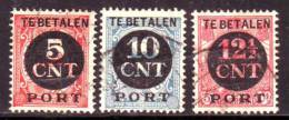 Netherlands 1924 Mino 65,67,68 Used - Gebraucht