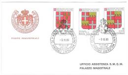 FDC   - ANNO  1983 - STEMMI  - SMOM - S.M.O.M. SOVRANO MILITARE ORDINE DI MALTA) - Malta (la Orden De)