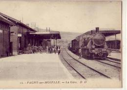 Pagny Sur Moselle  54    La Gare           (voir Scan  ) - Autres & Non Classés