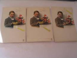 EL- 3 CARTES JEUNE GARCON. - Collections, Lots & Series